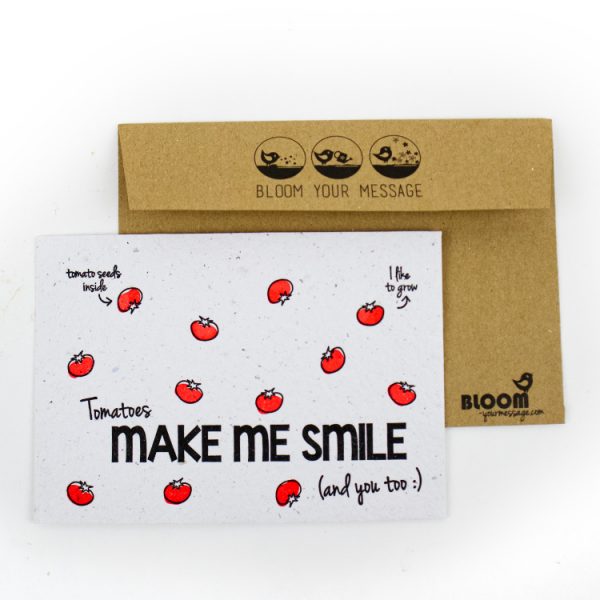 duurzame kaart - bloom your message - tomaten