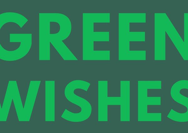 Kerstkaart green wishes