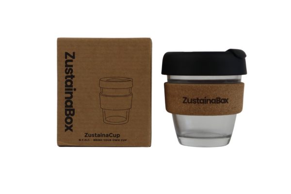 Glazen koffiebeker ZustainaBox